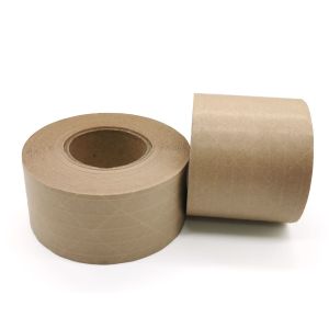 China Custom Printing Single Sided Brown High Adhesion Thickened Kraft Paper Tape on sale