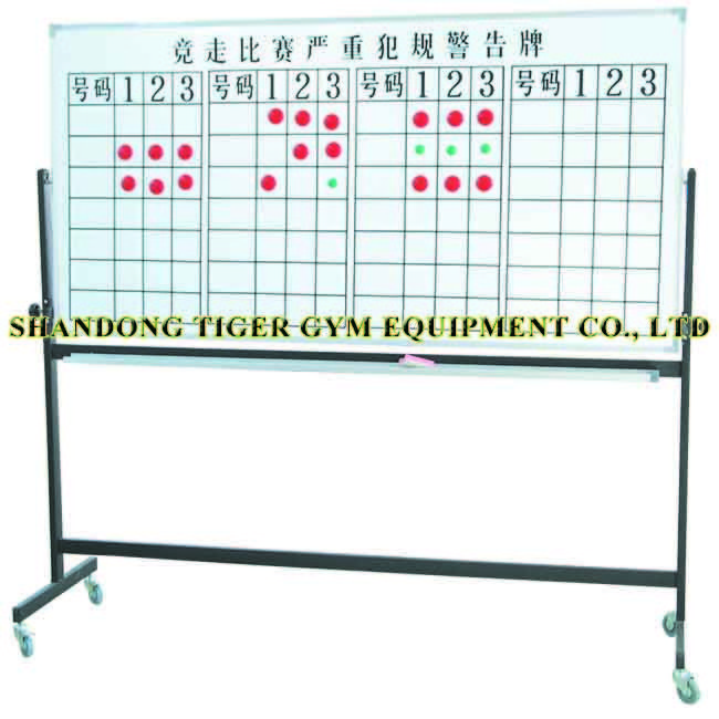 Track and Field Equipment Foul Bulletin Board for Walking Race