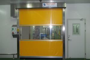 China Rapid Automatic Industrial High Speed PVC Curtain Roll Up Door Fast Rolling Door factory