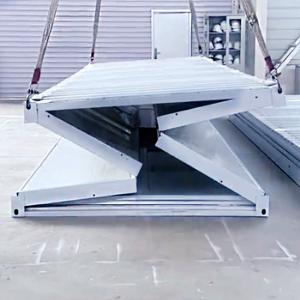 China Galvanized Steel Frame Folding Container House For Hotel Accommodation Solution factory
