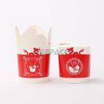 customized 8oz 16oz 26oz 32oz disposable pasta box PE coated taka away paper