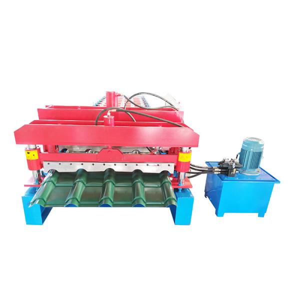 China Steel Plate PPGI 4m/Min Glazed Tile Roll Forming Machine factory