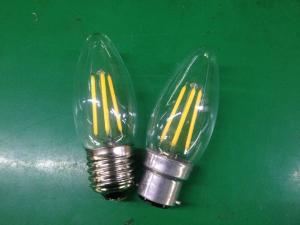 China VINTAGE E26 E27 B22 C35T LED FILAMENT CANDLE BULB LIGHTING E14 230V 4W 2W FROSTED GALSS factory