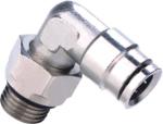 Pneumaitc Metal Push In Fittings Nickel Plated Brass Male Stud Swivel Elbow