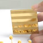 1mm Thick Champagne Color Stainless Steel Sheet 430 304 201 Etched Stripe