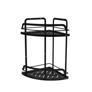 China Premium Bathroom Organizer Suction Cup Iron Wire Rack Stainless Steel No Drilling Wall Mounted Shower Caddy factory