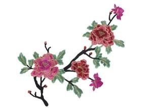 China Water Soluble Crochet 3D Flower Embroidered Applique Patches for Clothes and Dress factory