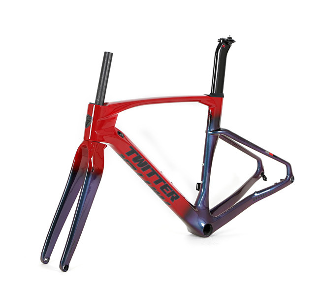 T800 High Modulus Carbon Road Bike Frame 48cm Holographic XL SIZE