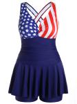 2019 New Women Swimwear American Flag Bikini Sexy Stars and Stripes Swimsuit US