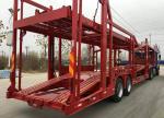 Europe Style Car Transport Carrier Semi Trailer 2 Axles Zinc Sinkers Installed