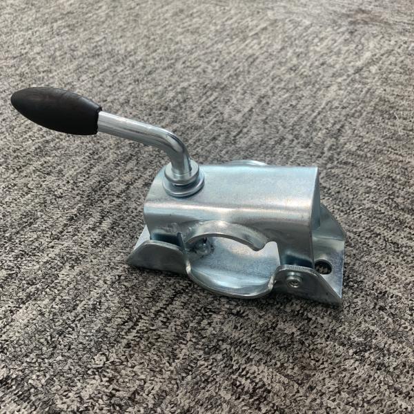 Split / Prop Stand Clamp Trailer Jockey Wheel For 48mm Pipe Galvanized
