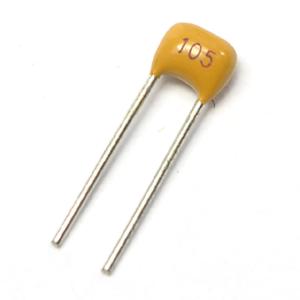 China 105 1uF Multilayer Monolithic Ceramic Capacitor 50V Pitch 5.08mm +/-20% factory