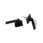 Aluminum Door And Window Hardware Door Lock With Handle Nickel Plated Finish