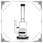 Sprinkler Perc And Gridded Inline perc Glass Water Pipes 12'' Bongs