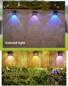 China Luxury Cylinder Solar Fence Led Lights Powered Landscape For Outdoor factory