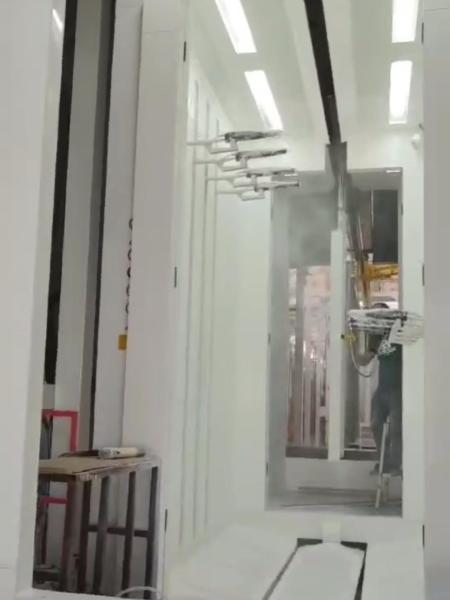 Customize Automated Powder Coating Line Power Saving Automatic Powder Coating