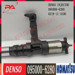 095000-6280 DLLA138P934 KOMATSU Fuel Injectors 6219-11-3100 6560-11-1114