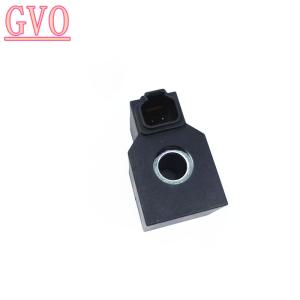 China R210-9 Solenoid Valve Coil R210-9 Pilot Travel Fast And Slow Gear Solenoid Valve Coil DC24V factory