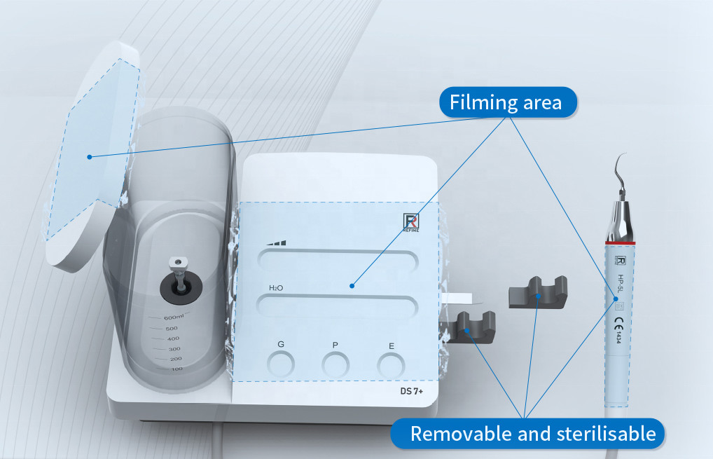 Automatic 1.3A Ultrasonic Scaler Machine , Fiber Optical Ultrasonic Water Scaler