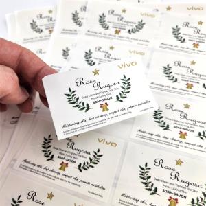 China Waterproof PVC PE Adhesive Label Sticker High Quality Sticker Paper Homemade Label Stickers factory
