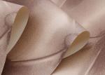 Luxury Grey European Style Wallpaper , 3D Effect Leather Pattern Wallpaper