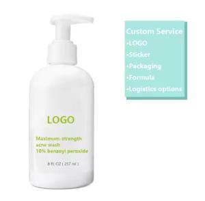China 10% Benzoyl Peroxide Facial Cleanser Deep Clean Acne Remove Dead Skin Pore Scrub Wash Facial Clean Oil Control Face Care factory