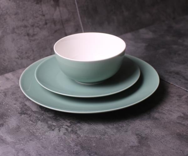 фарфоровый обеденный набор/new bone china Mint green coloured glaze dinner set