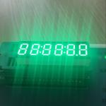 Long Lifetime Digital Clock Display Pure Green 0.36" 6 Digit For Instrument