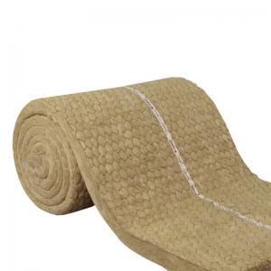 China Yellow Rock Wool Blanket Soundproofing Rock Wool Products Lightweight on sale