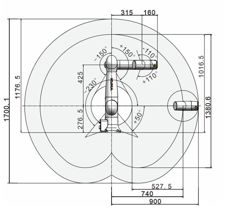 New KUKA Iico7 6 Axis Collaborative Robot Arm PLC Assembly Glueing Palletizing