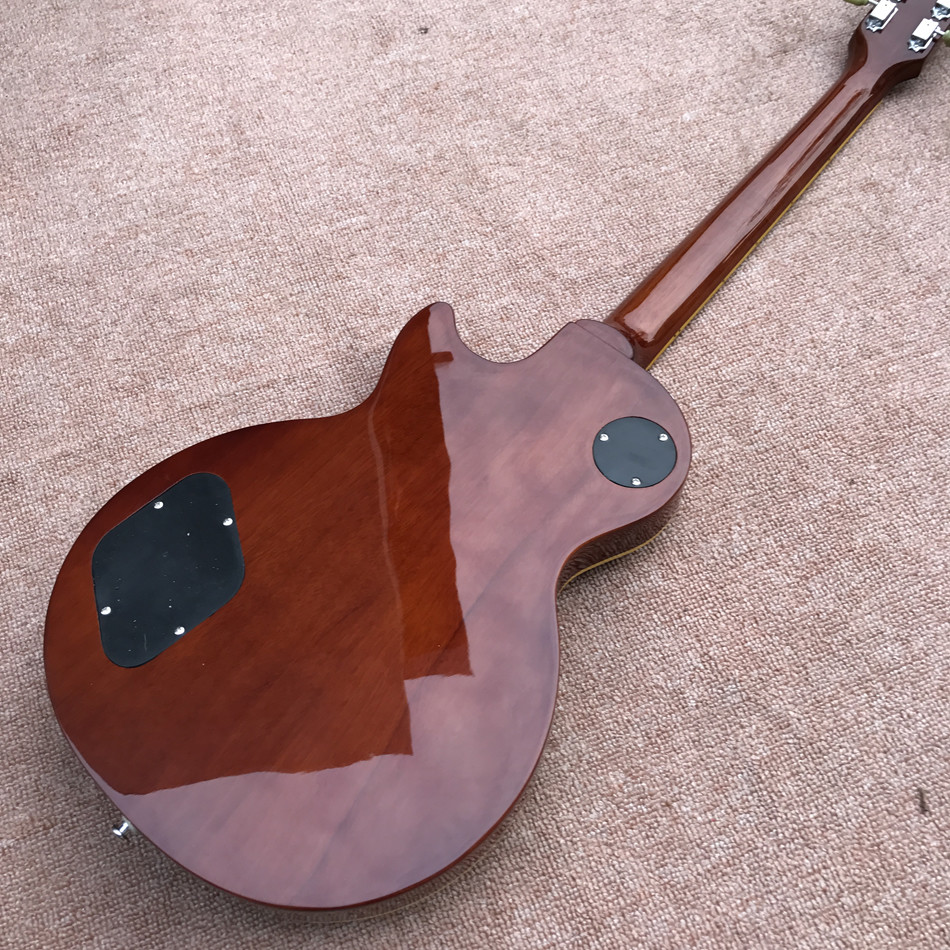 standard LP 1959 R9 electric guitar, Tobacco burst maple top LP electric guitar, Tune-o-Matic bridge, Free shipping