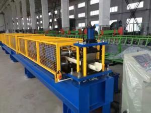 China Metal Downspout Pipe Roll Forming Machine 0.3-0.8mm Material Thickness factory