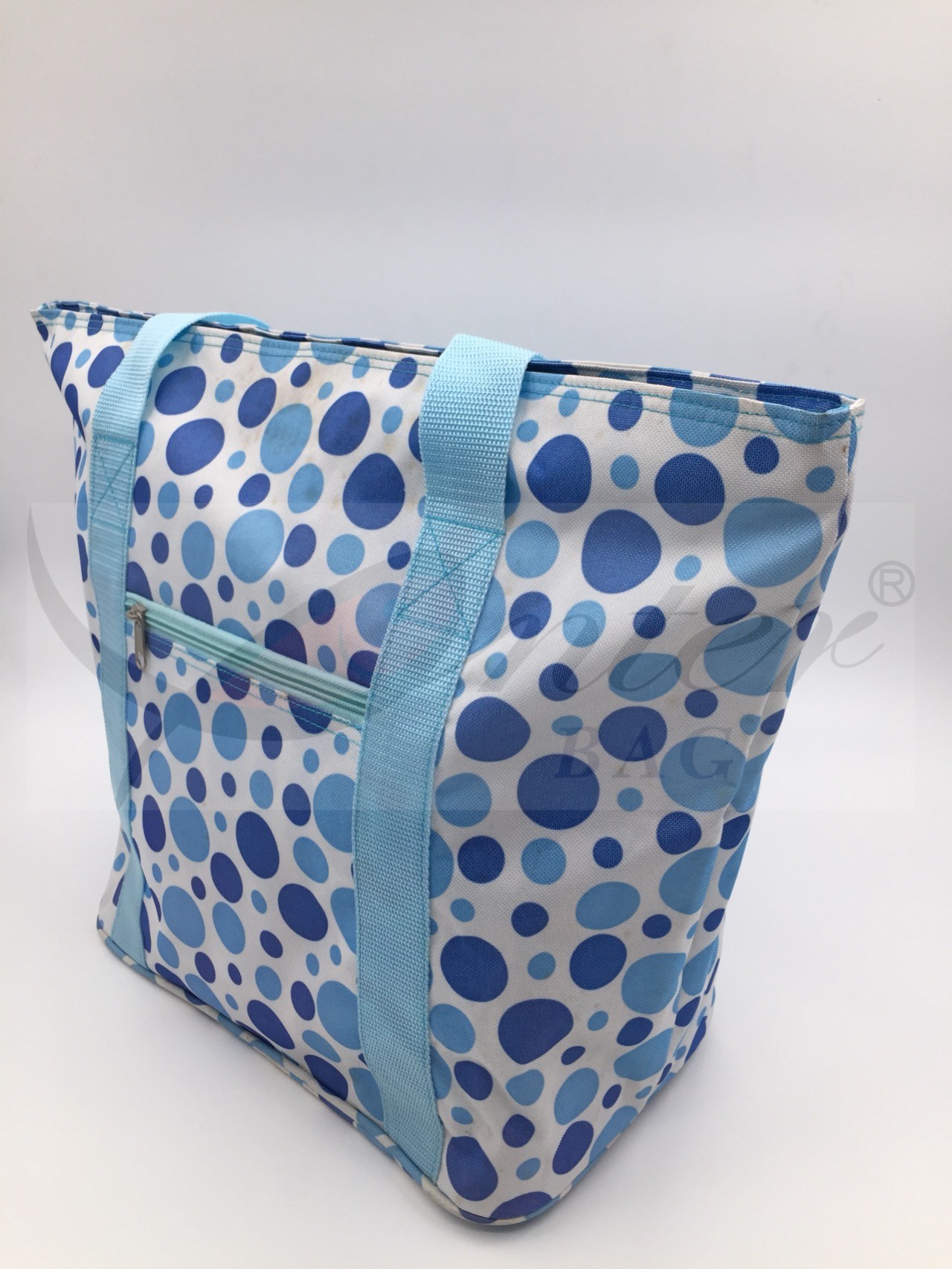600D Printing Polyester Travel Tote Bags With Zipper Large Capacity 48*35*19 cm