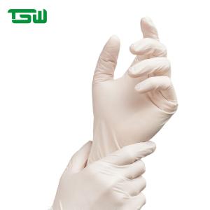 China Single Use 5.5G 240mm Latex Disposable Examination Gloves factory