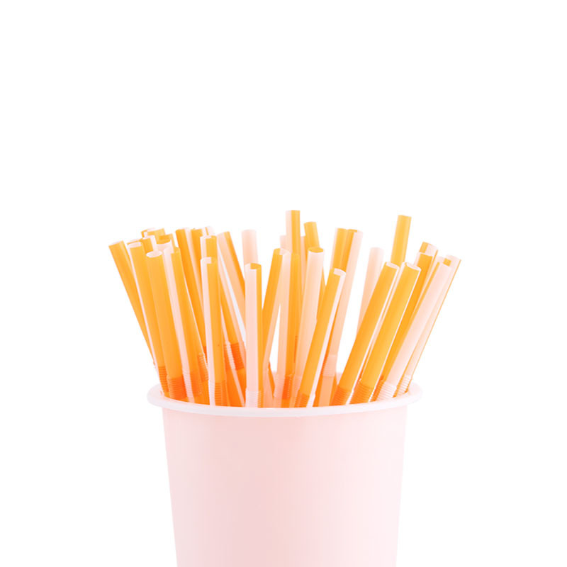Biodegradable Disposable PLA Straw Plastic Drinking Straws For Hot Drinks