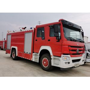China Sinotruk HOWO 4X2 6 Wheels 266HP 8CBM Fire Fighting Truck factory