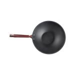 Die Casting Mineral Iron Pan 32cm Induction Carbon Steel Wok 2.5kg