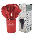ANY Color Cooking Tools 12-Piece Silicone Kitchen Accessories with Wooden