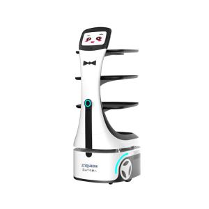 China OEM AI Automatic Catering Restaurant Service Robot LCD Screen Smart Delivery Robot factory