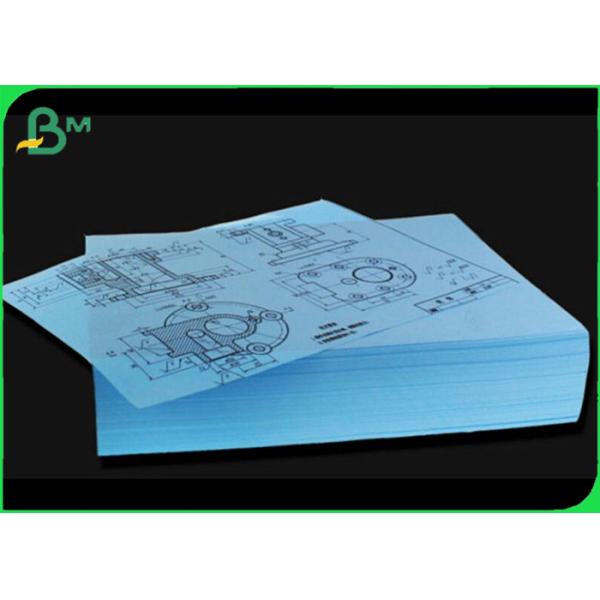80GSM A0 A1 20LB Blue Printing Plotter Paper For Architecture Drawing