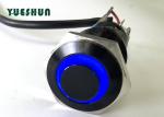 High Head Push Button Switch LED Illuminated , Aluminum Stainless Steel Push