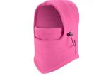 Pink Girl Fleece Face Mask Low Fiber Properties Soft Touch Absorb Sweat