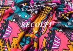 Sublimation Printing Poly Women'S Yoga Wear Fabric Close Fitting Embossed