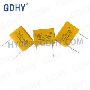 China 2.2uf 630VDC DC Link Coupling Film Capacitor Filter factory