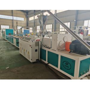 Dual Screw 250mm Width Pvc Ceiling Panel Extruder Machine Automatic
