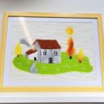 Wool House Thread Decoration Painting Punch Needle DIY Kit For Beginners