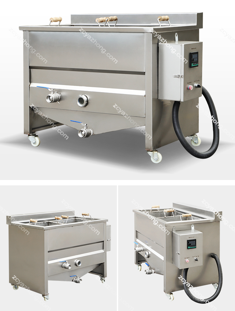 100kg/h Double Tanks Industrial Electric Chicken Deep Fryer for Restaurant Potato Frying Machine