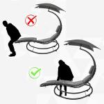 Outdoor Beach Balcony Patio Garden Rattan Hanging Swing with Customized Logo