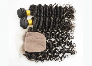China Natural Color Full Lace Frontal Closure 13x4 , Lace Frontal Closure With Baby Hair factory
