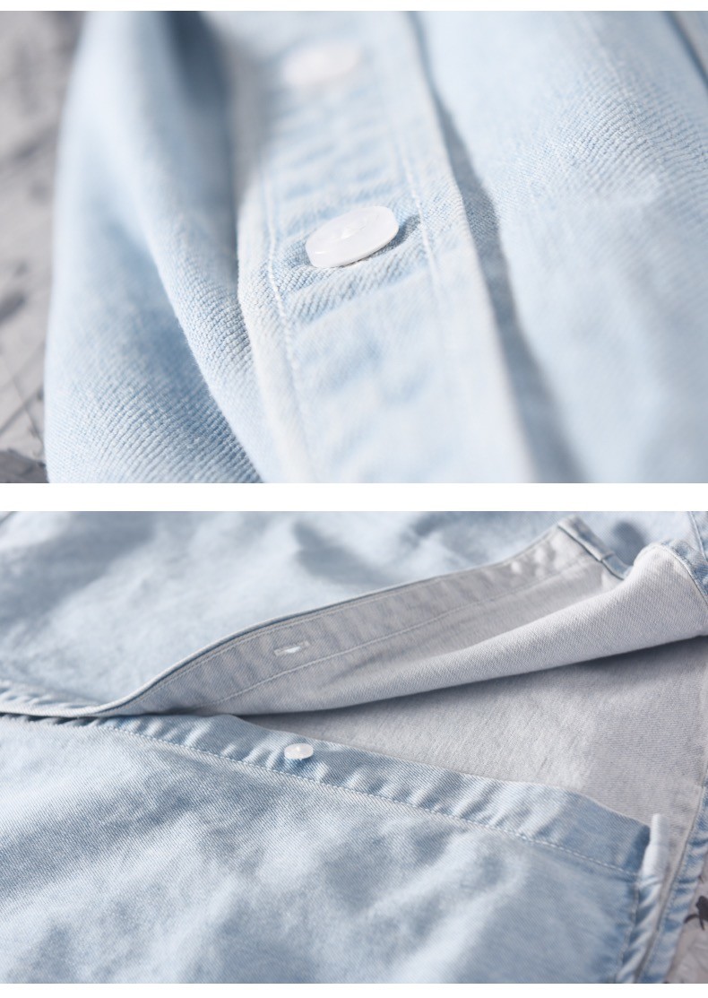 Gracell Tencel Blend Denim Shirt Fabric For Summer 6oz 220gsm